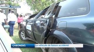 GABONEWS : Le véhicule de liaison accidenté