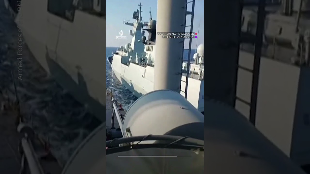 Chinese vessel sails at ‘unsafe’ distance from Philippine navy. | AJshorts