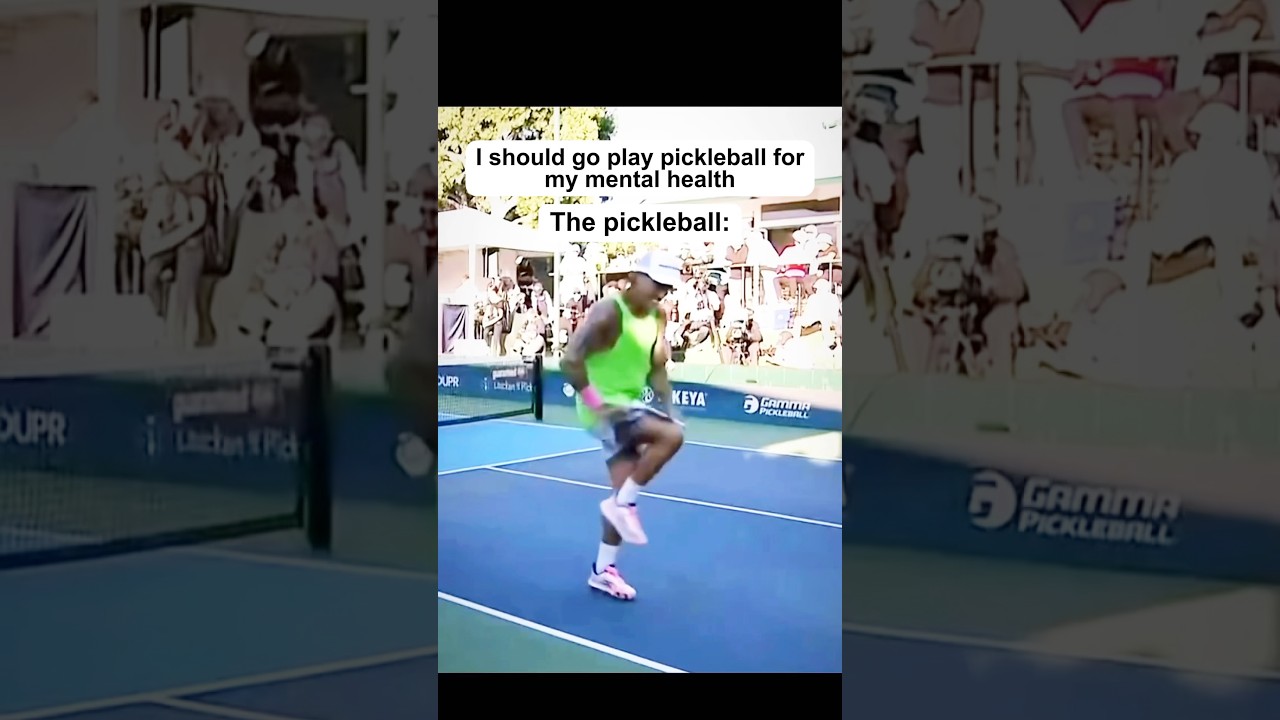 Pickleball brings out ALL of the emotions. 🎢