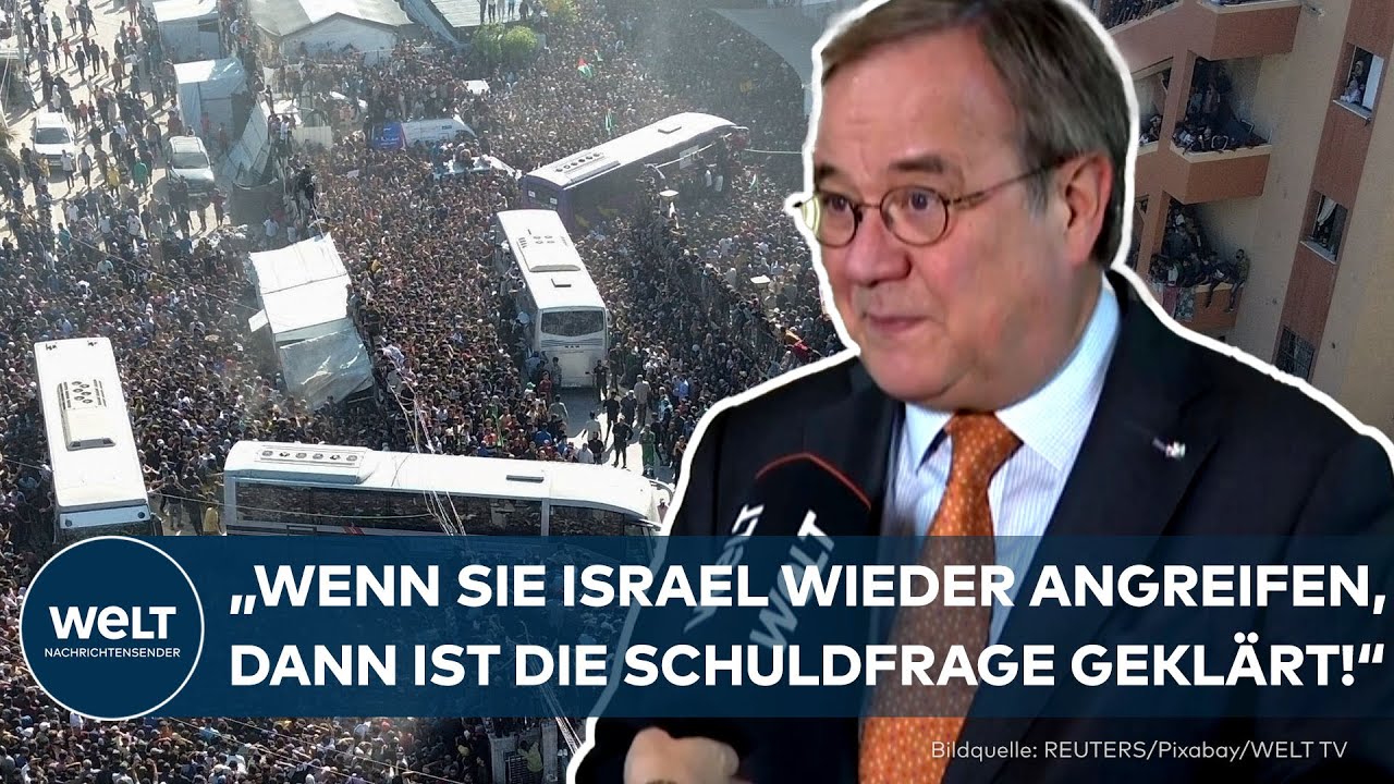 ARMIN LASCHET HOFFNUNGSVOLL: "Dann haben die Hamas in der arabischen Welt keine Unterstützung mehr!"
