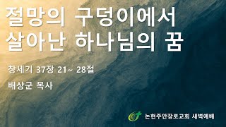 절망의 구덩이에서 살아난 하나님의 꿈
