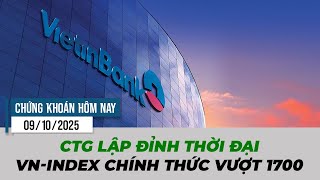 VN-Index lập đỉnh lịch sử bất chấp khối ngoại xả ròng mạnh 1700 tỷ | Chứng khoán hôm nay 09/10/2025