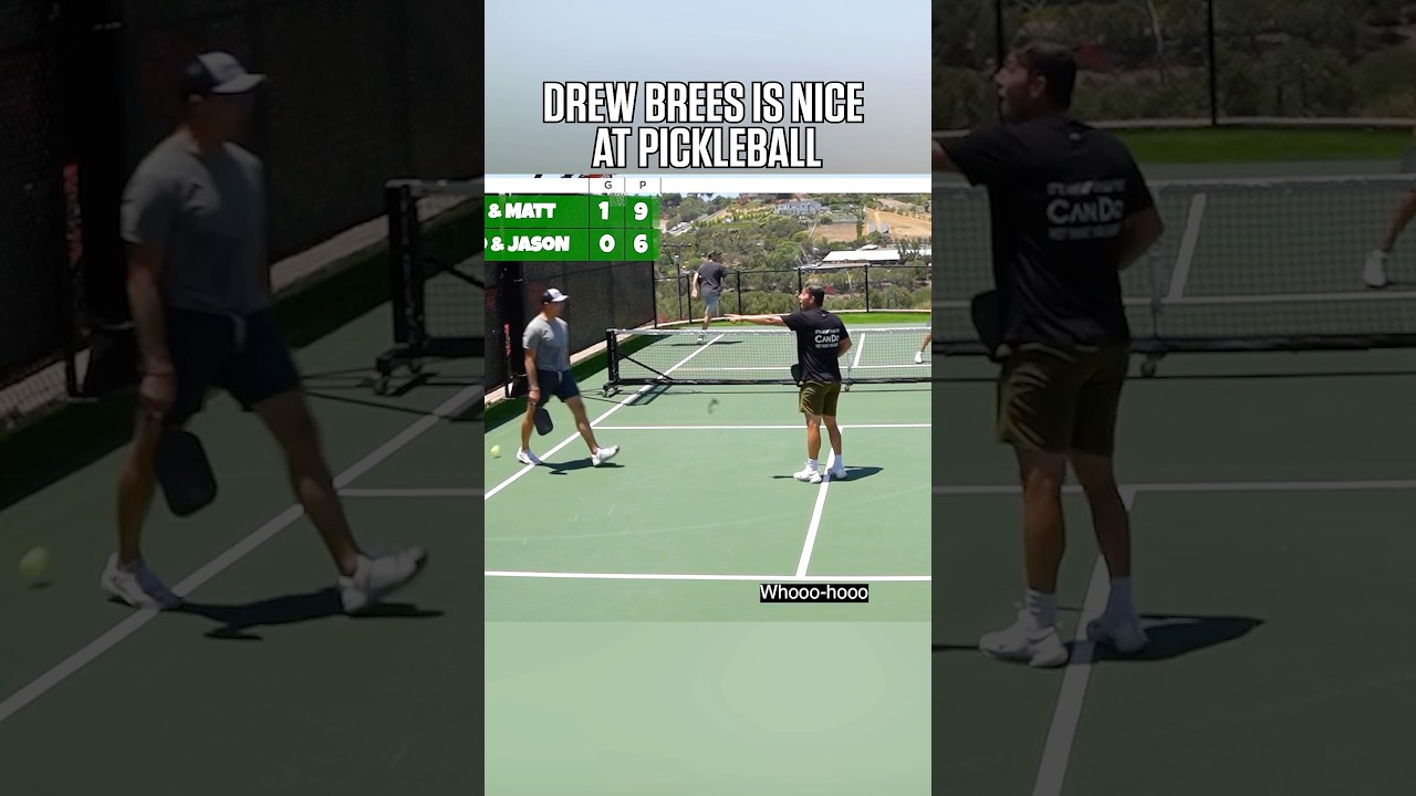 Drew Brees is nice at pickleball! ⚜️