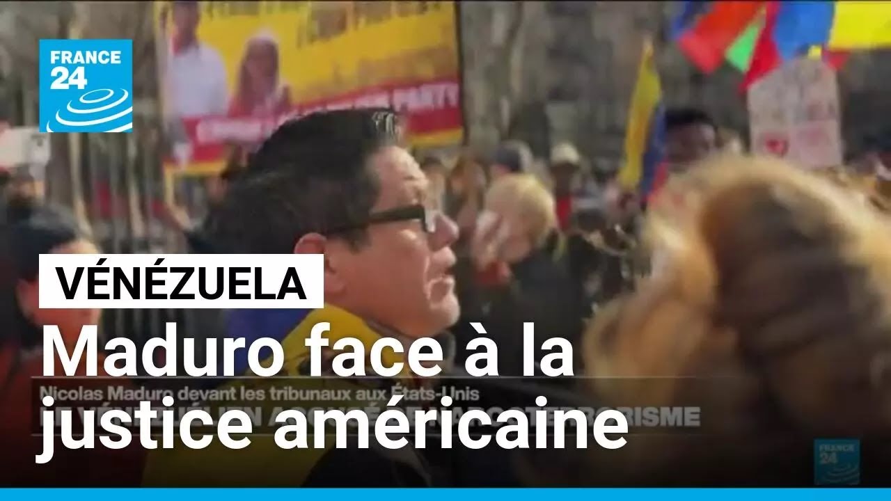 Vénézuela : le président Maduro, accusé de narcoterrorisme, de retour devant la justice américaine