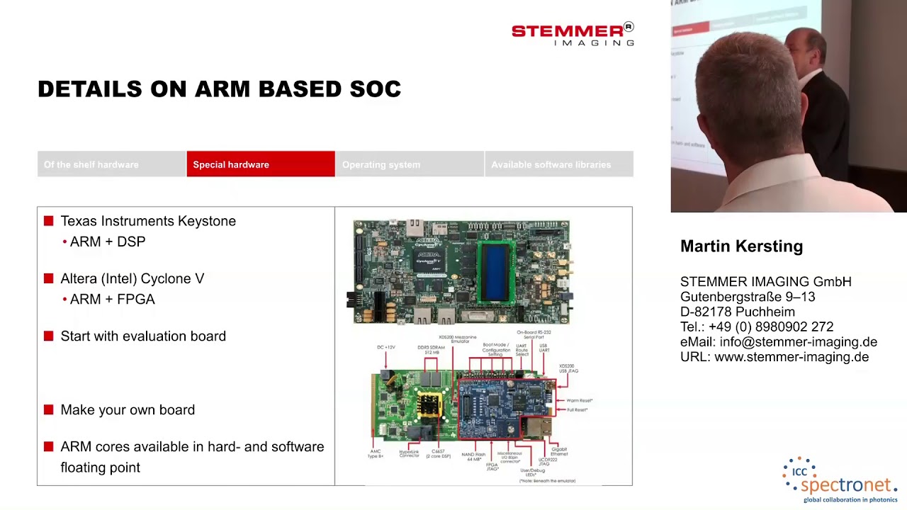Hard- und Software für Embedded Machine Vision - Technologieforum Bildverarbeitung 2017 Hard- und Software für Embedded Machine Vision - Technologieforum Bildverarbeitung 2017