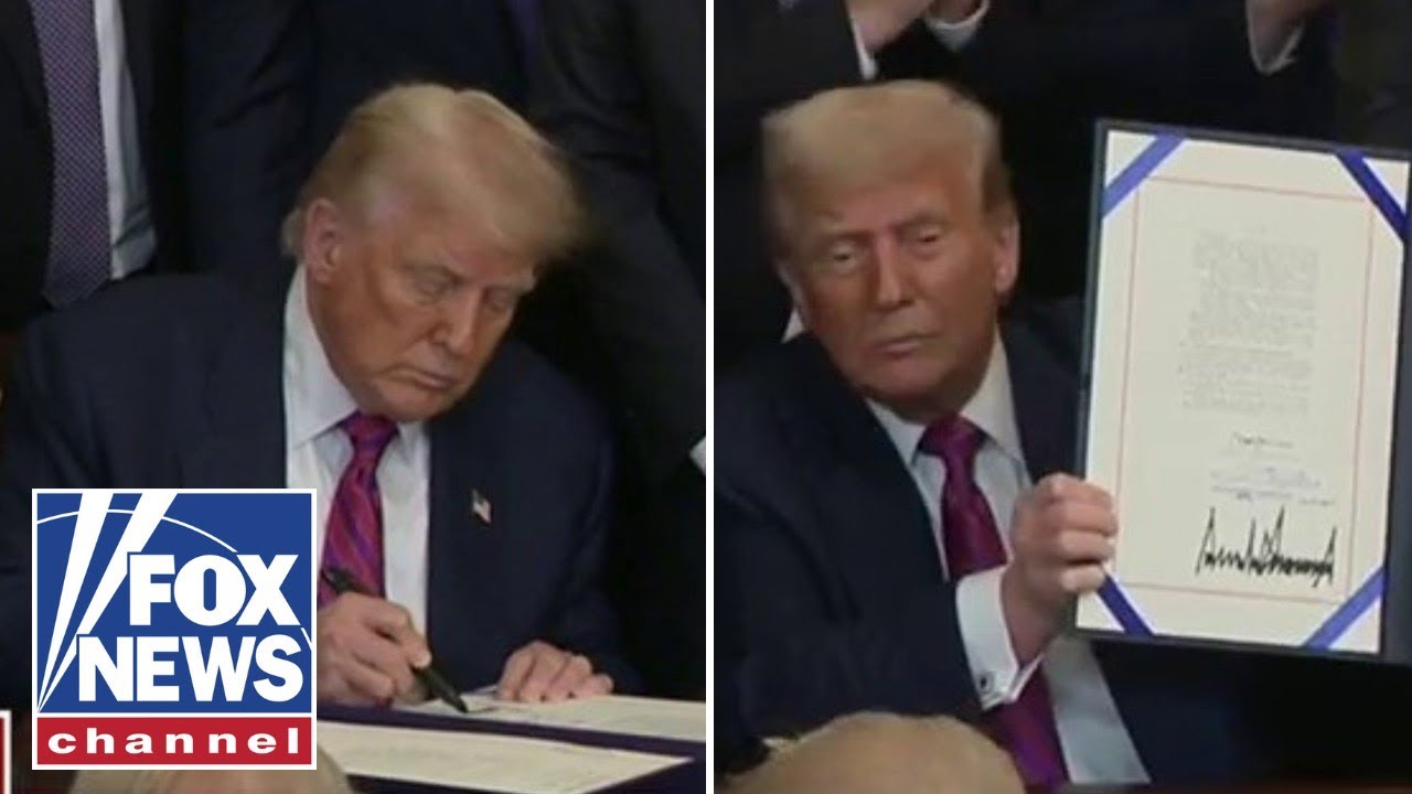 ‘THIS IS NOT AN AUTOPEN’: Trump swipes at Biden while signing crypto bill