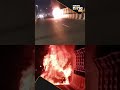 Car catches fire at Sagar pur flyover in New Delhi | News9