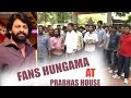 Fans Hungama at Prabhas House : Baahubali- National Awards 2016