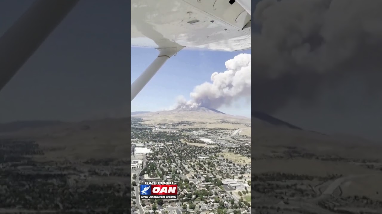 A fast-moving brush fire near Reno, Nevada, has grown to more than 10,500 acres