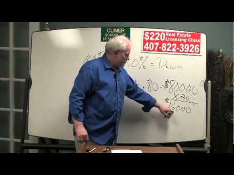 The Climer School teaches Net Listings Real Estate Math for the Florida Real Estate Exam