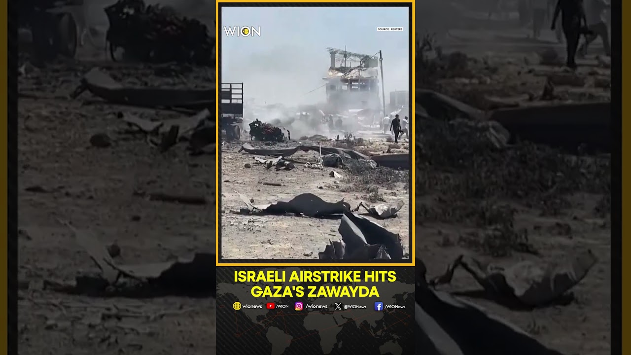 Missiles hit & cause explosion in Gaza's Zawayda | WION Shortrs