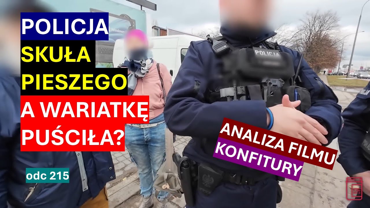 Pieszy skuty w kajdanki a obłąkana kierująca bez szwanku? Czy Policja wszystko tu pomyliła?