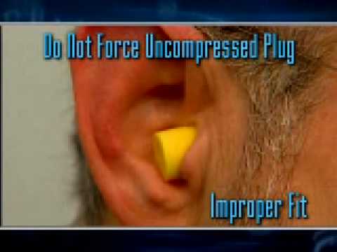 foam earplugs fitting ear plugs properly wear