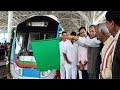Governor Narasimhan Flags Off Ameerpet to LB Nagar Metro Rail