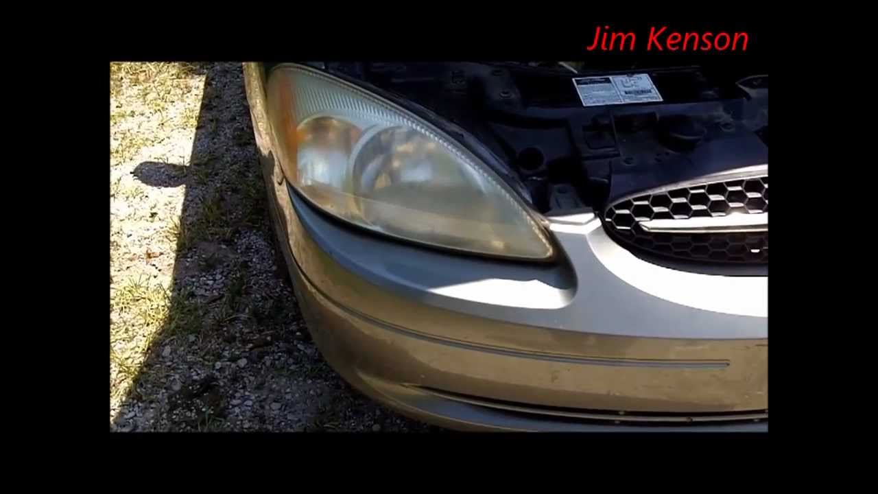 How to replace headlight ford taurus 2001 #3