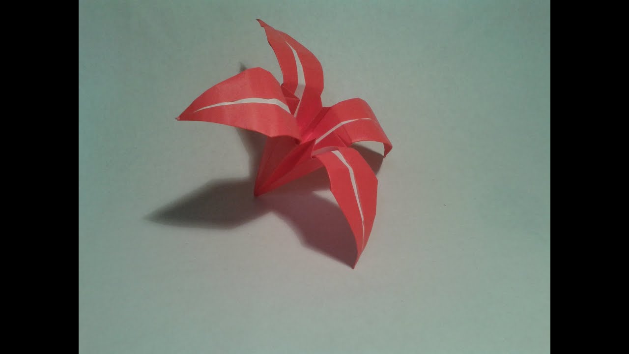 Origami How to make an easy origami flower (origami instructions) YouTube