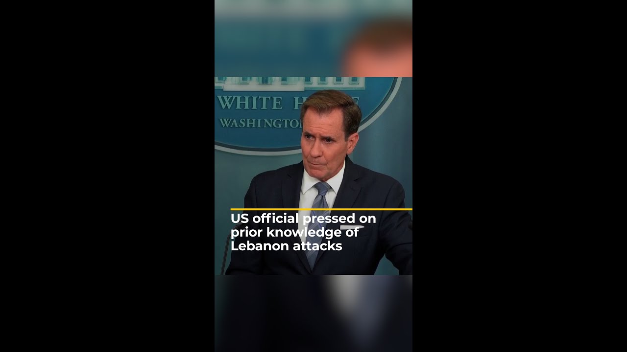 White House spokesman pressed on what US knew about Lebanon attacks | AJ #shorts