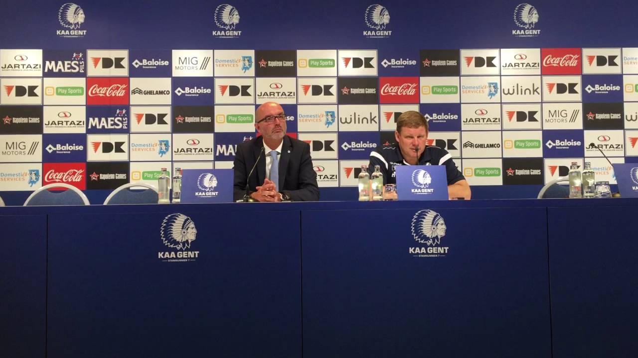 Persconferentie na KAA Gent - KF Shkëndija