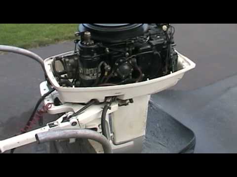 1988 Johnson outboard motor 30 hp idling - YouTube 35 hp evinrude wiring diagram 