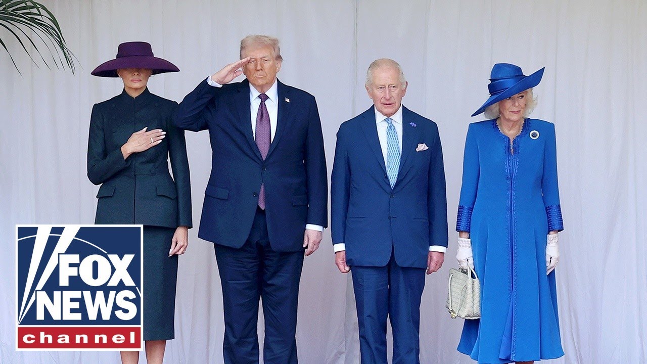WATCH LIVE: Trump, First Lady participate in a ceremony with King Charles III