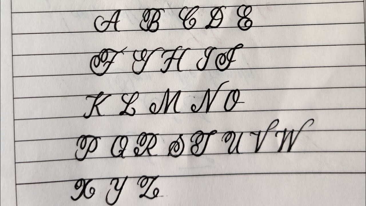 How To Write Capital Z In Cursive