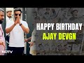 Birthday Boy Ajay Devgn Greets Fans Outside His House