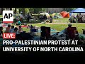 LIVE: Students take part in pro-Palestinian protest at University of North Carolina