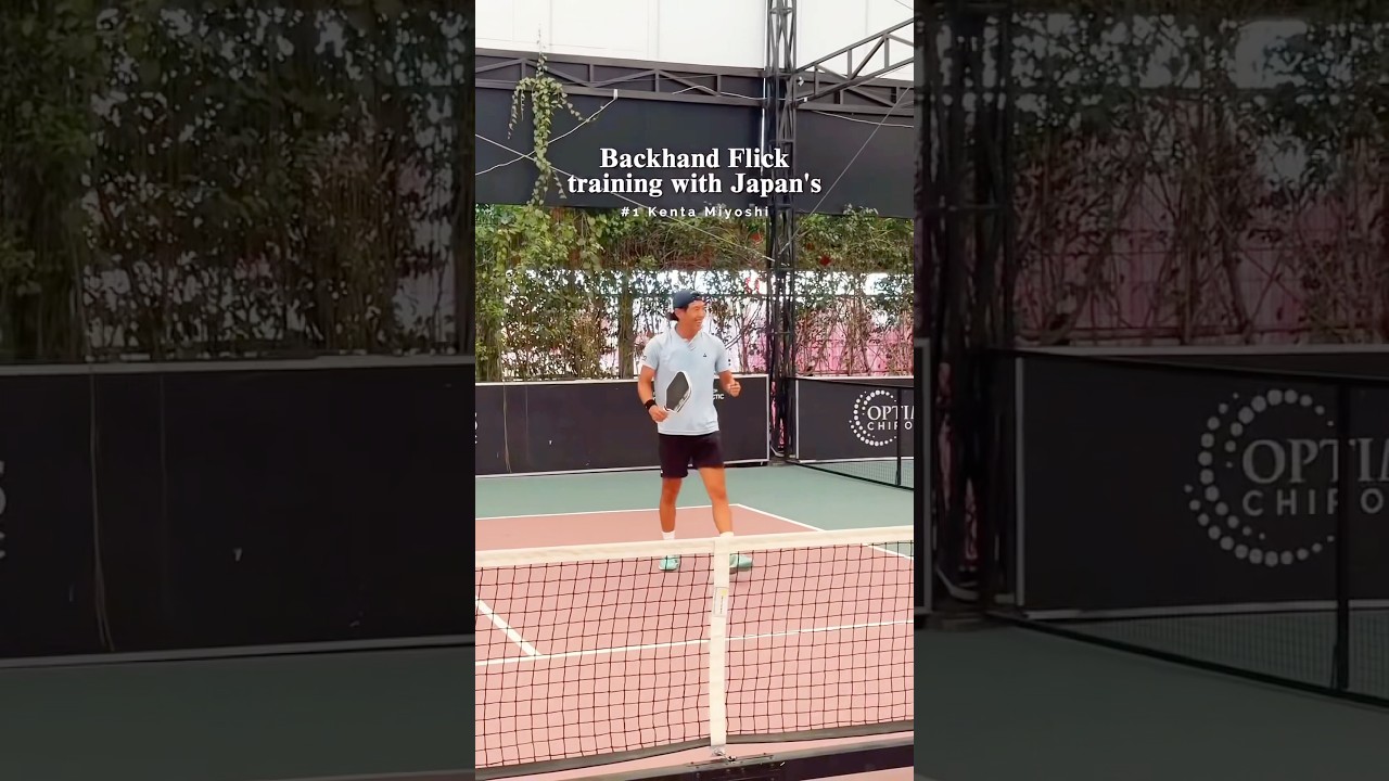 Learning the backhand flick in pickleball 🤙🏼