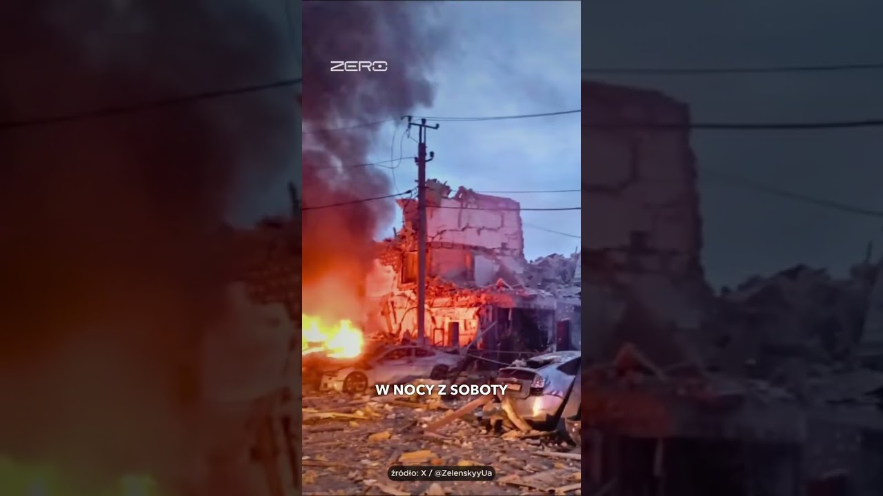 POLSKA AMBASADA NA UKRAINIE USZKODZONA. POCISK UDERZYŁ W DACH