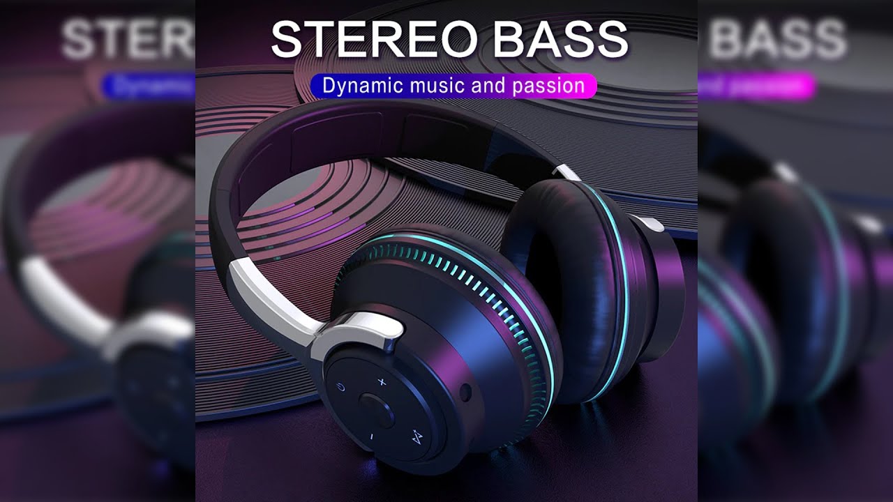 Pratinjau video produk Tourya Gaming Wireless Headphone Bluetooth 5.2 3D Stereo with Mic - H2
