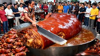 海南深夜10点半猪脚饭，藏得极深没人带路找不到，每天卖得超火爆！#麦总去哪吃