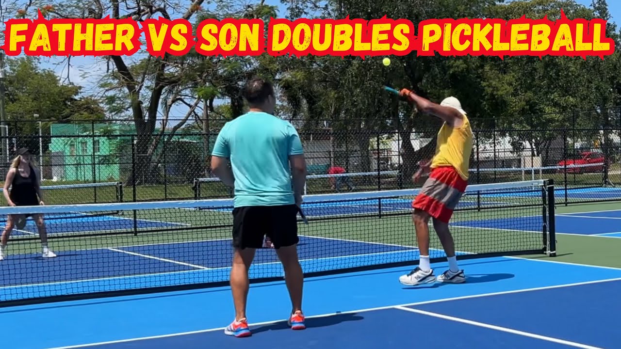 Father vs Son Doubles Pickleball | Hollywood Florida | Game 1