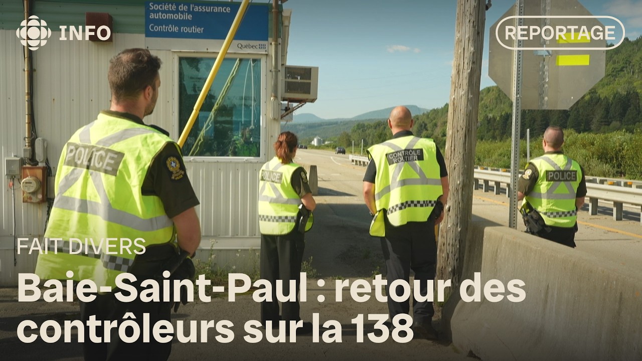 Les contrôleurs routiers de retour à Baie-Saint-Paul un an après un accident mortel