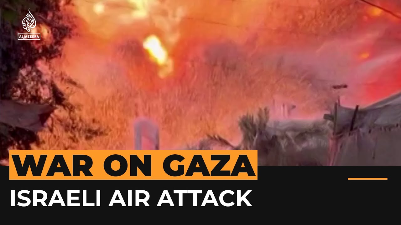 Video captures Israeli missile strike on central Gaza camp | Al Jazeera Newsfeed