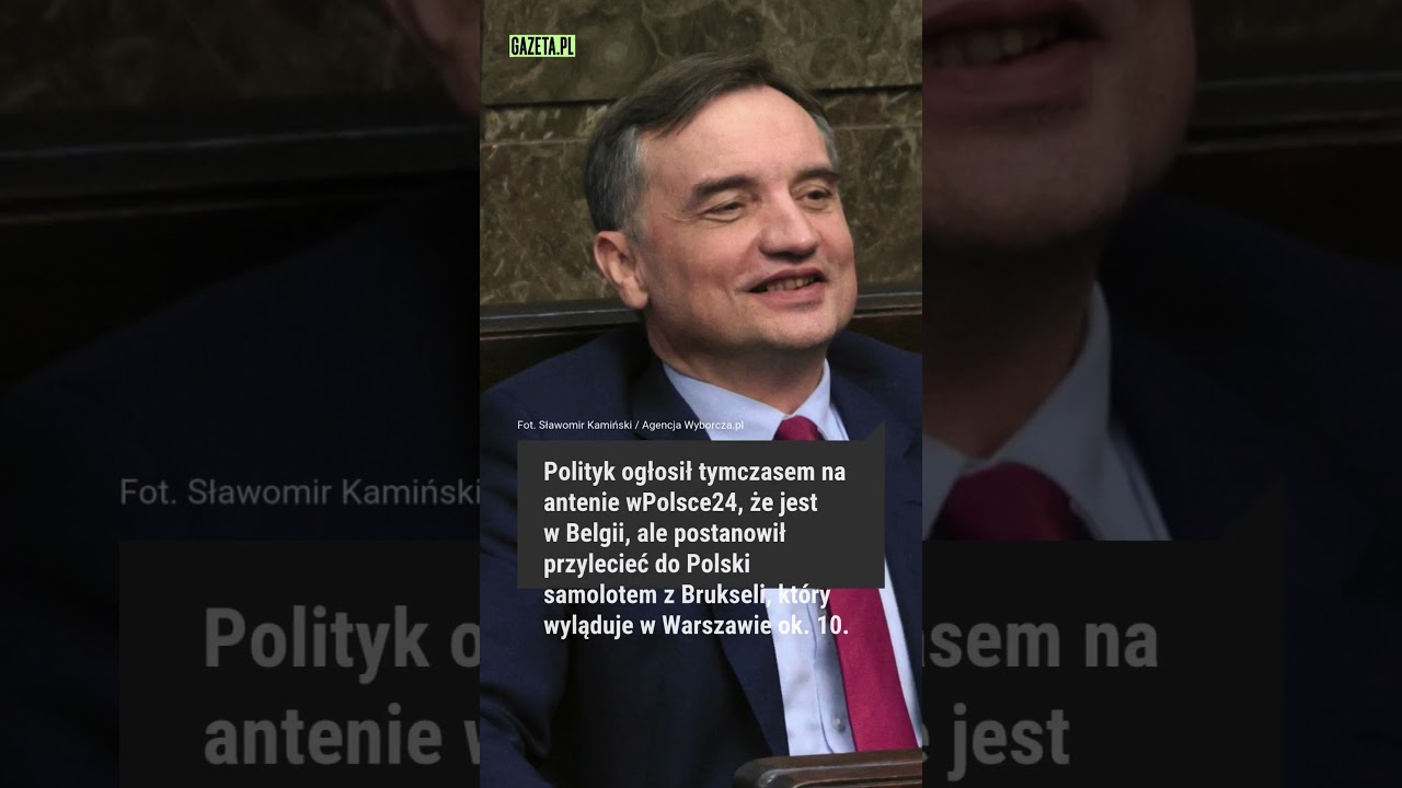 Zbigniew Ziobro zatrzymany na lotnisku