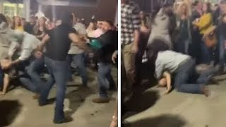 Men Fight Before Luke Combs Houston Rodeo Concert