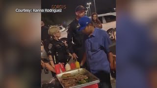 Street vendor's food thrown away outside Fresno concert