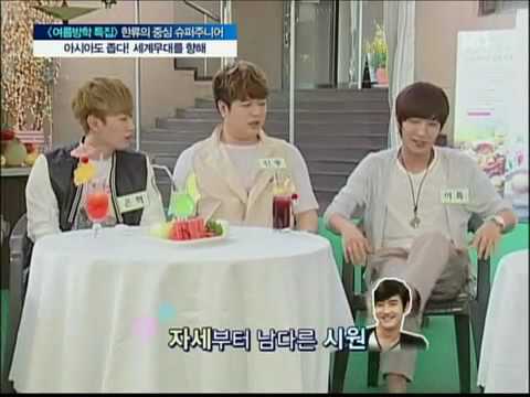 Leeteuk speak english while imitating Siwon & Heechul