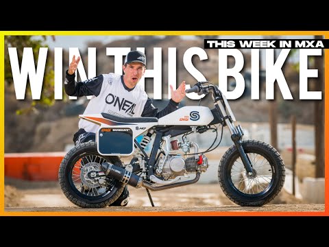 Getting sideways on a Flat Track pit bike!!!! - This Week in MXA Episode 27