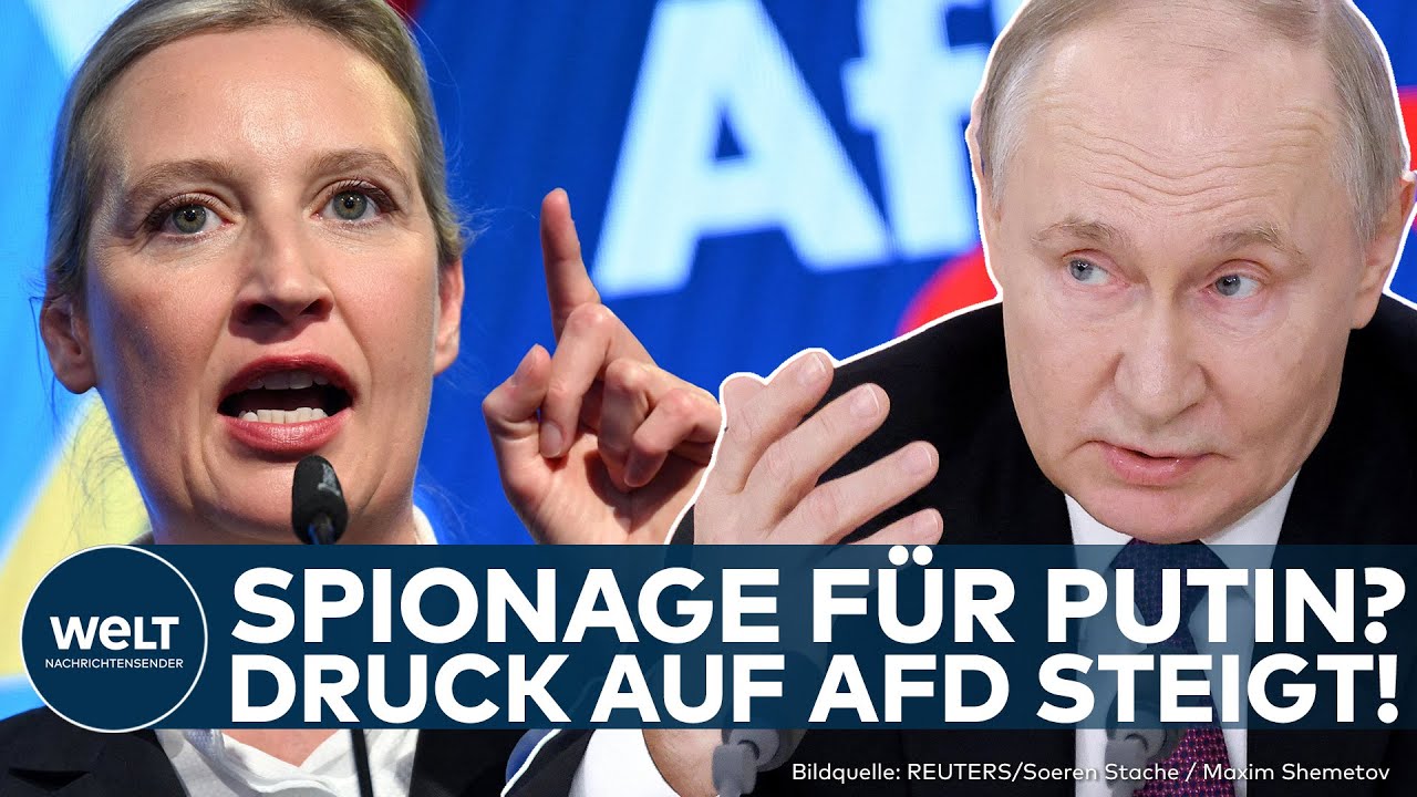 DEUTSCHLAND: Weidel und Chrupalla unter Druck! Spionage der AfD für Putin? Union will Aufklärung