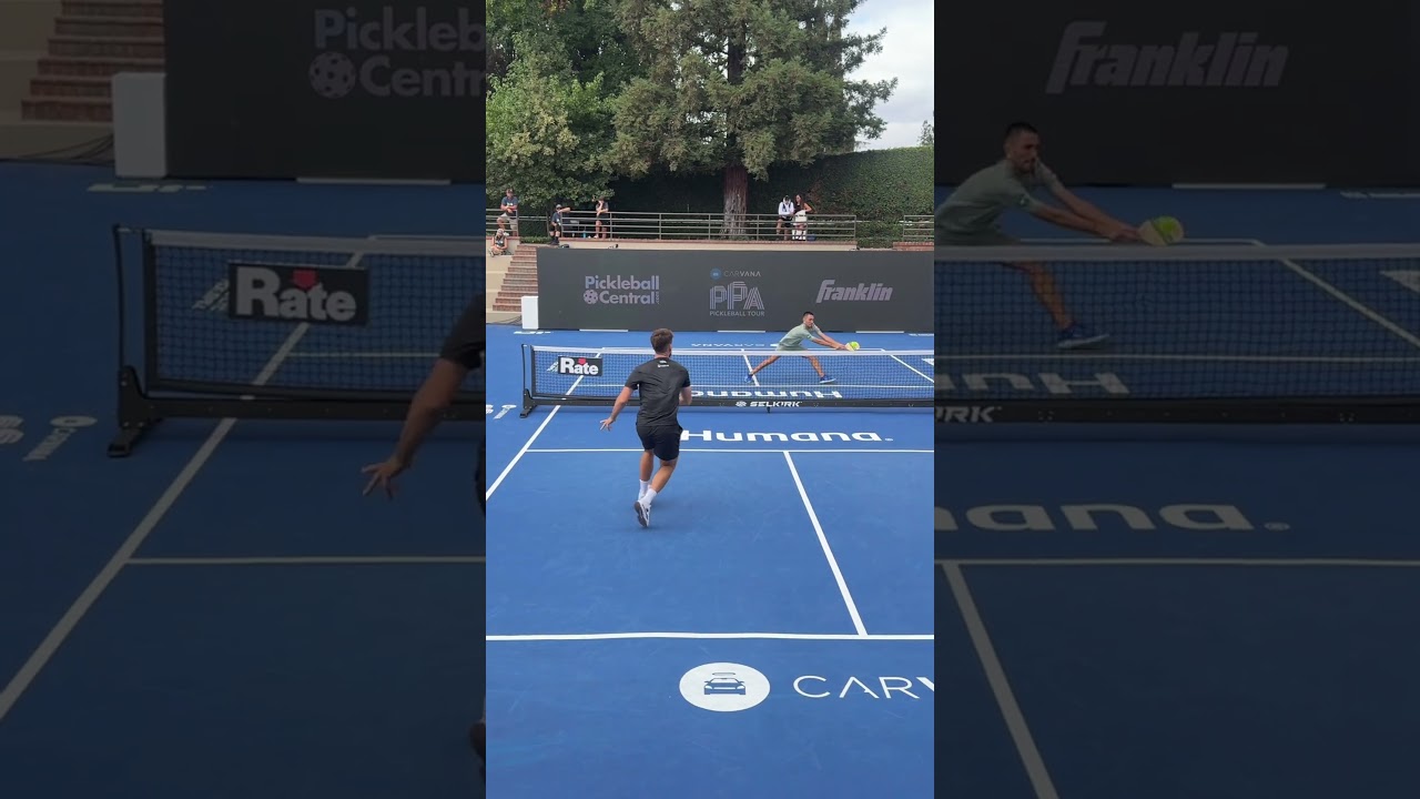 Insane pickleball singles from Federico Staksrud 🔥 WOW