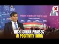 Former UK PM Rishi Sunak Praises AI Positivity in India at AI Summit 2026 | NewsX