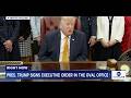 President Trump signs executive order in the Oval Office: LIVE