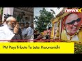PM Modi Pays Tribute to Fmr T.N CM M Karunanidhi on His 100th Birth Anniversary| NewsX