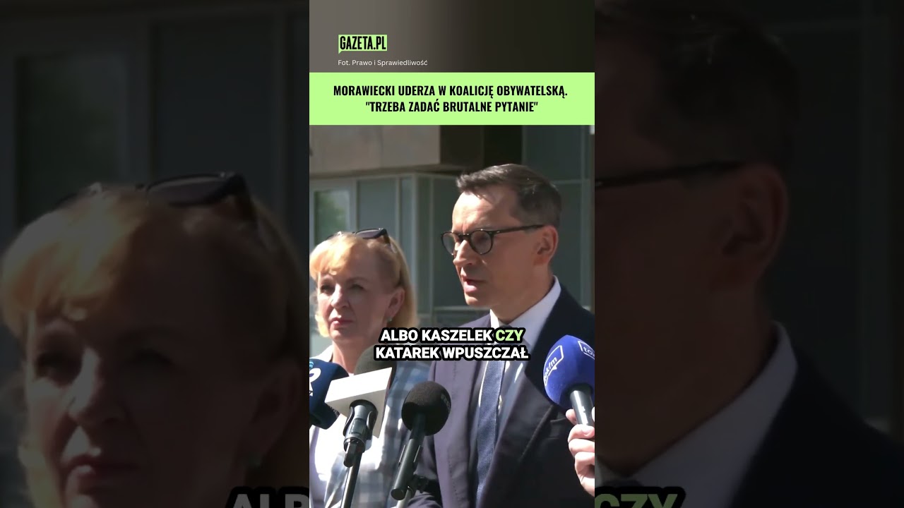 Morawiecki o Trzaskowskim i Kierwińskim. "Sprywatyzowali już chyba tutaj każdy kamień" #shorts