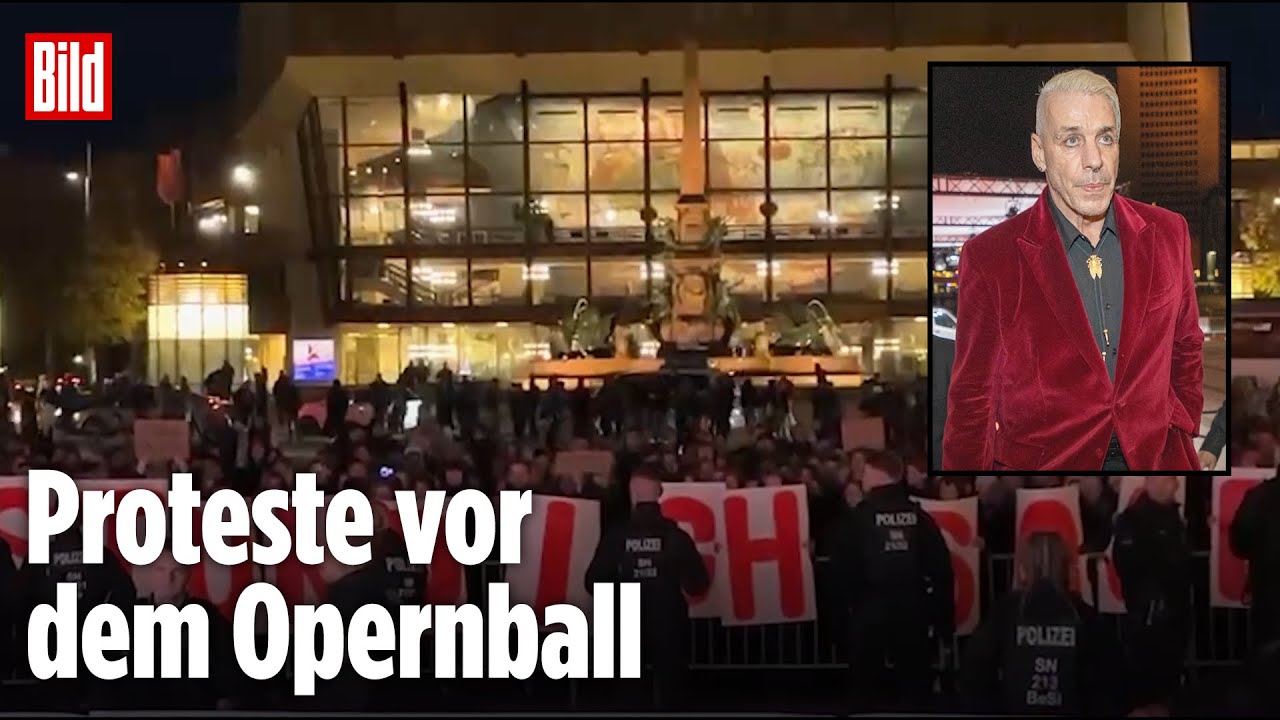 Leipziger demonstrieren gegen Till Lindemann