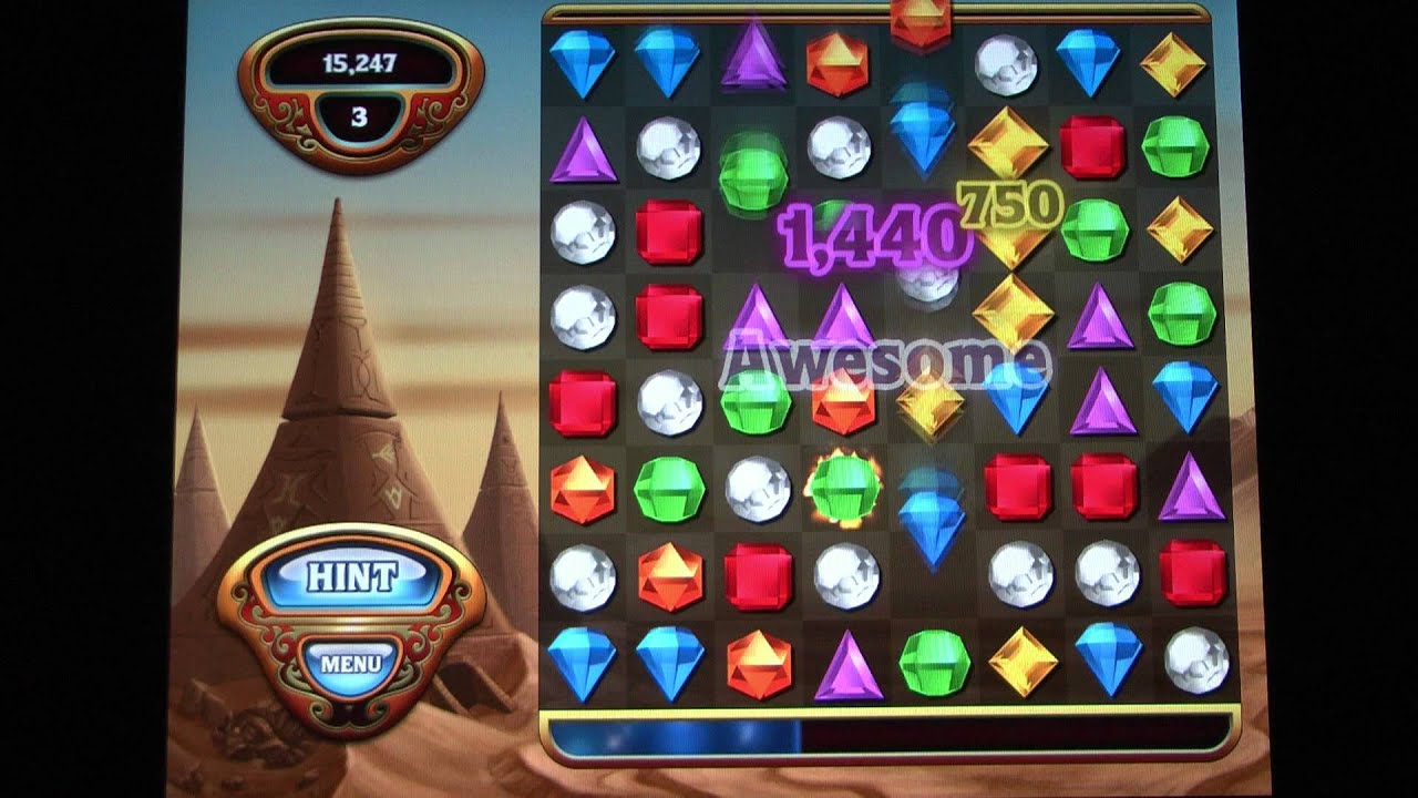 Classic Game Room - BEJEWELED HD Review For IPad - YouTube