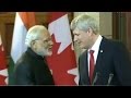 PM Modi with Canadian counterpart Stephen Harper issue joint statement