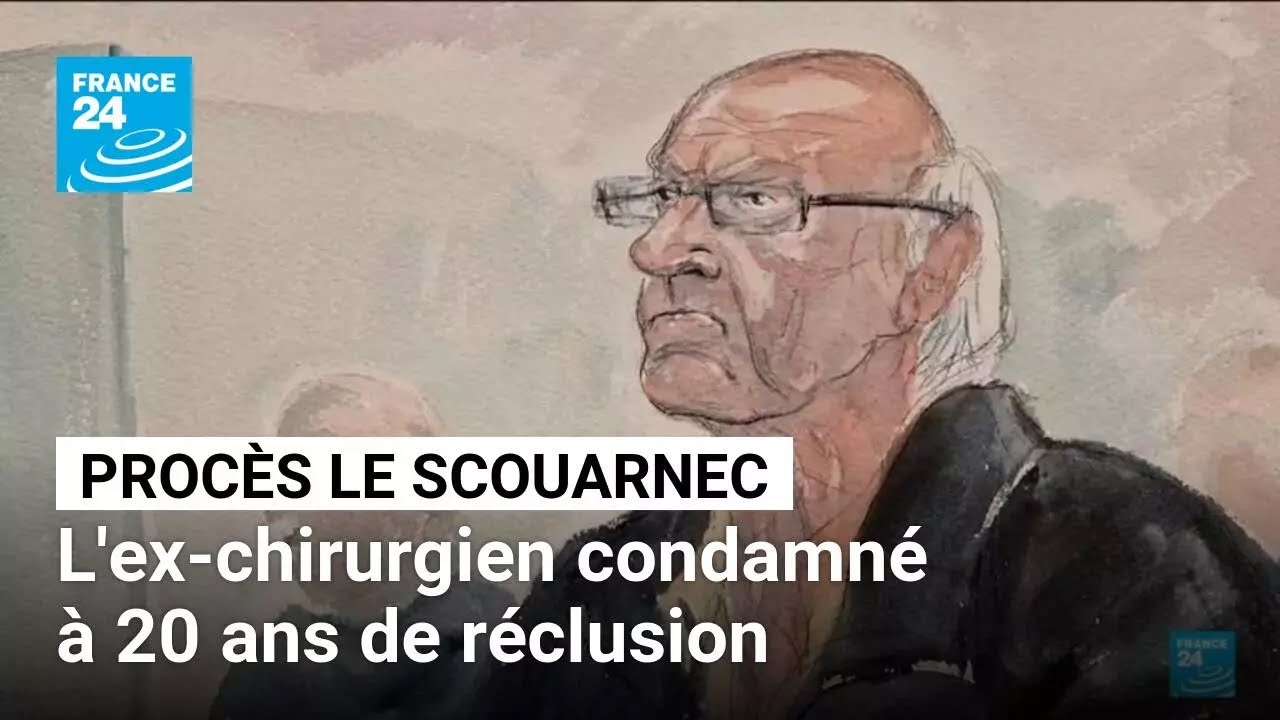 Procès Le Scouarnec : l'ex-chirurgien condamné à 20 ans de réclusion criminelle • FRANCE 24