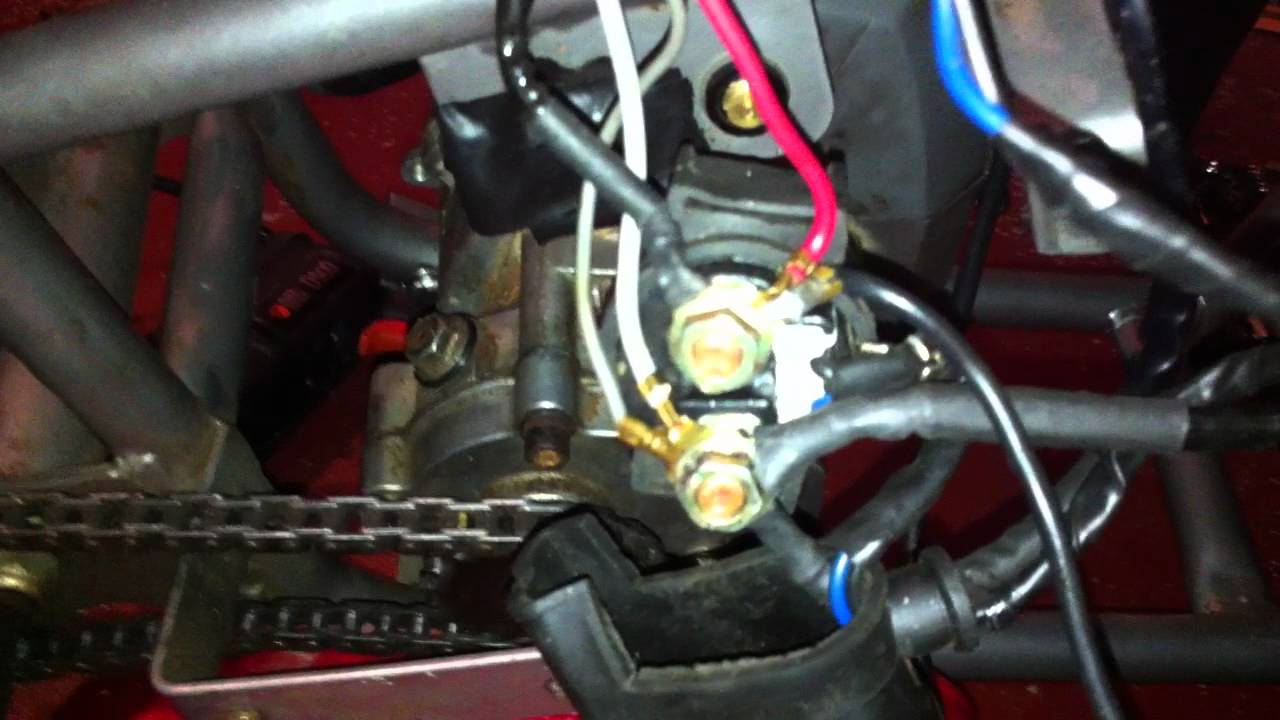 49cc pocketbike motor selenoid buzzing - YouTube suzuki sv650 electrical diagram 